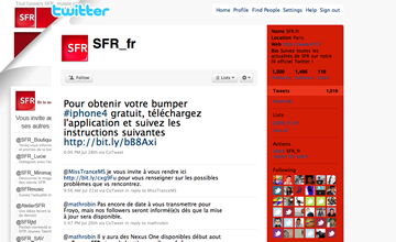SFR sur Twitter